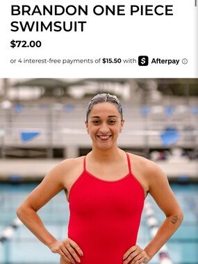 Jolyn - Brandon Red One-Piece Swimsuit